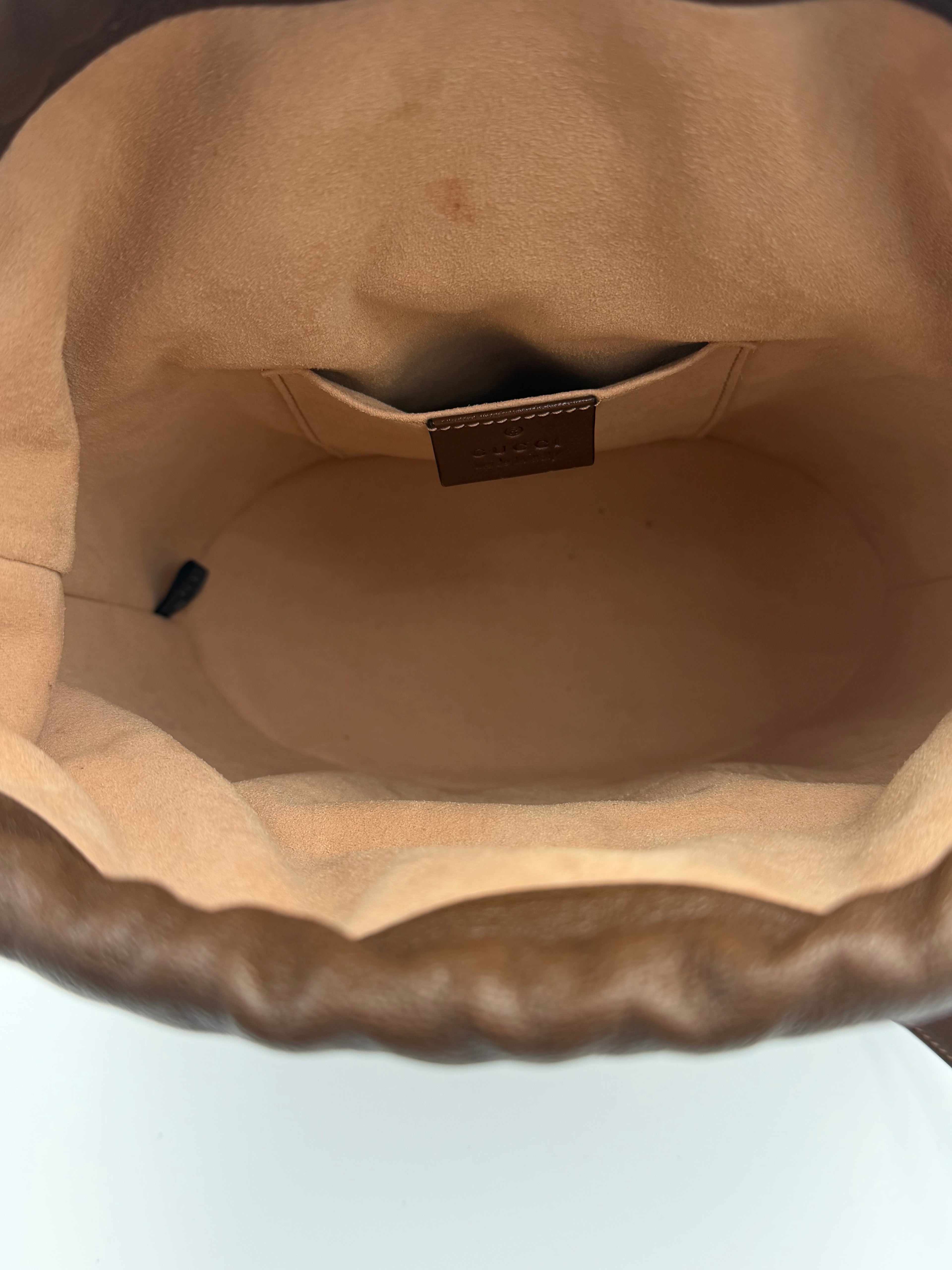 GUCCI HORSEBIT 1955 BUCKET - BROWN